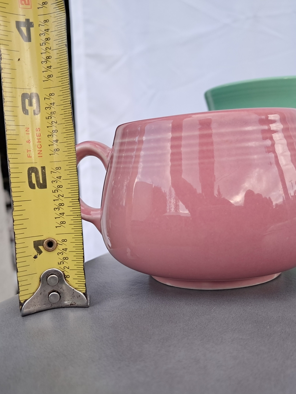 Fiestaware Peony Pink Sugar Bowl Lidded Creamer and Base Tray 4-Piece Set - Picture 12 of 16